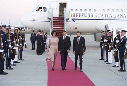 L'arrivo di Renzi a Washington 2
