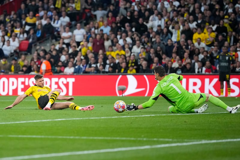 Fullkrug Courtois Borussia Dortmund Real Madrid