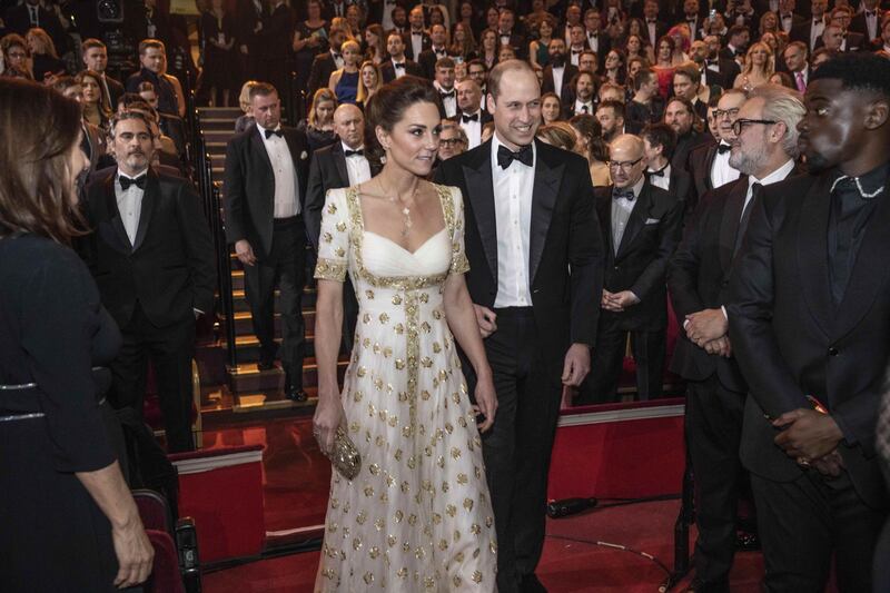 William e Kate sul red carpet dei BAFTA 2020 7