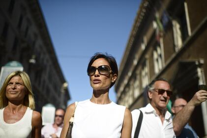 I vertici Pdl alla manifestazione in sostegno del Cav 13