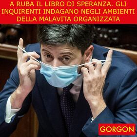 Ecco la satira del giorno. A ruba il libro di Speranza 1