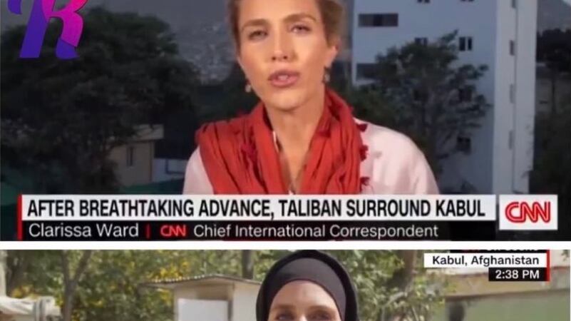 Giornalista Cnn col velo dopo l'arrivo dei talebani: cosa c'è dietro questa foto