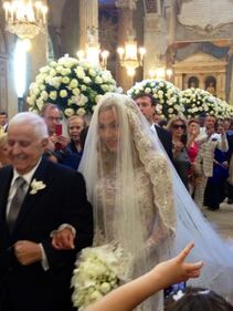 Le nozze di Valeria Marini 14