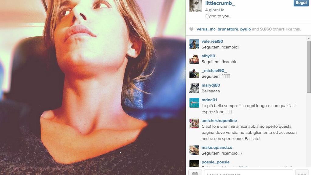 Lutto per Elisabetta Canalis: "Sto volando da te"