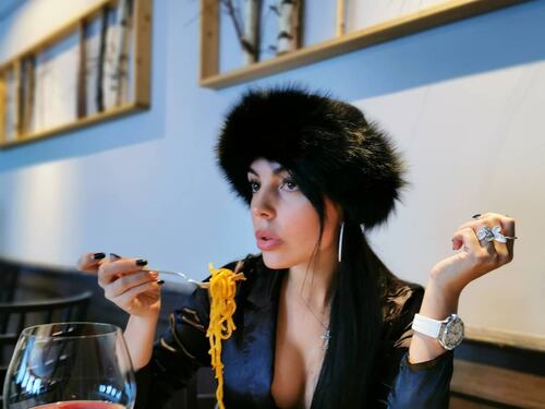Georgina Rodriguez da urlo sulla neve