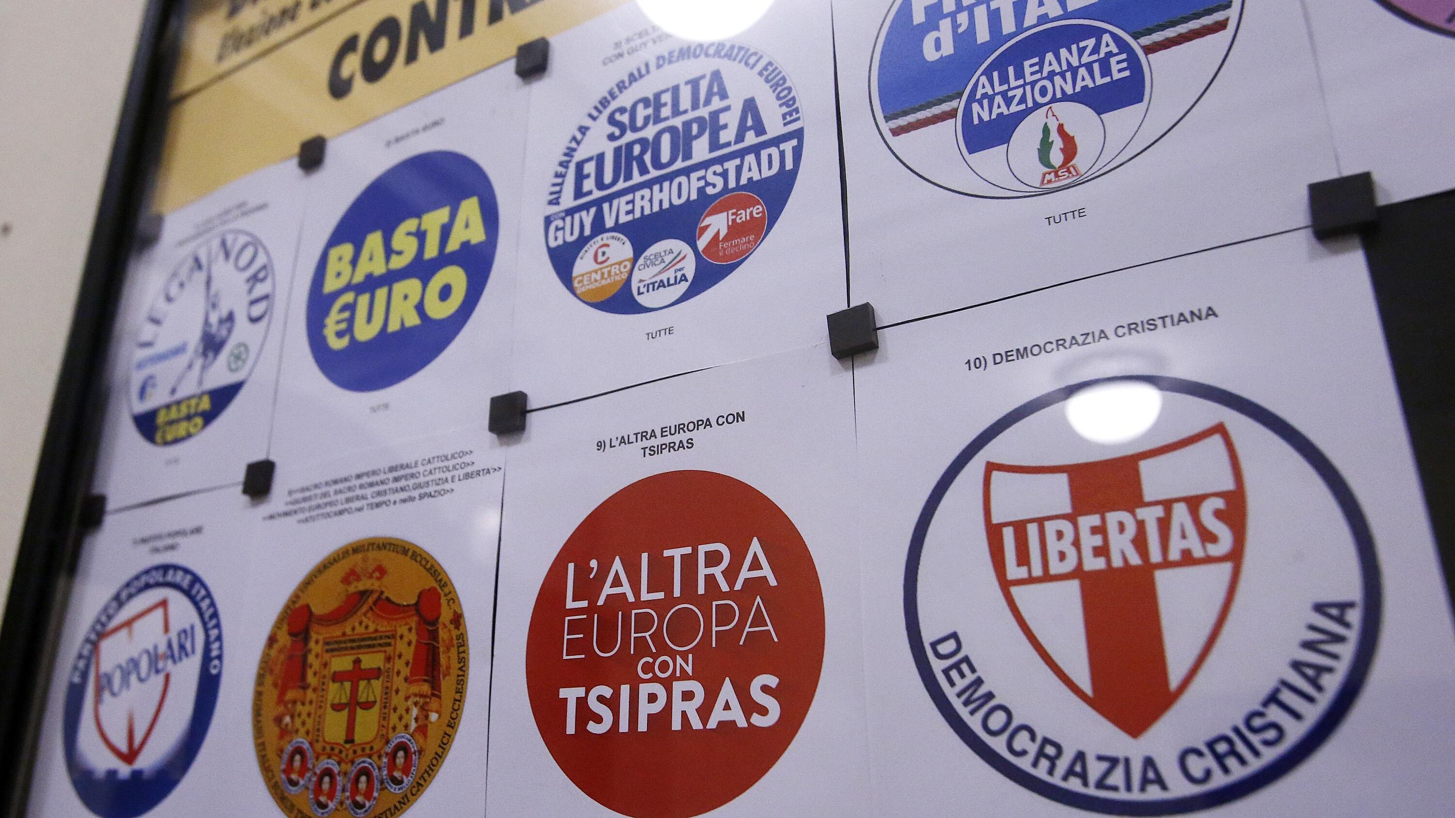 Europee, depositati i primi simboli