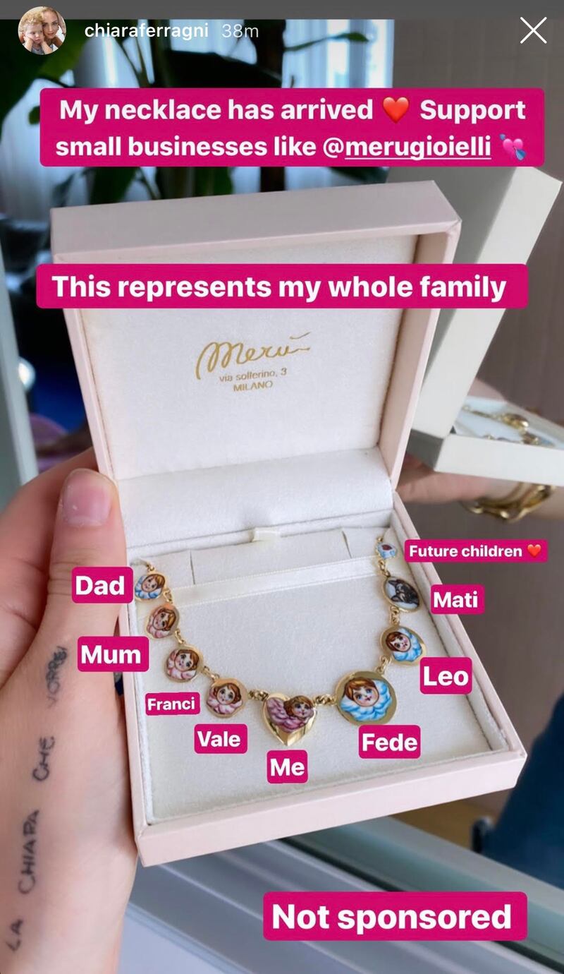 Collana Chiara Ferragni
