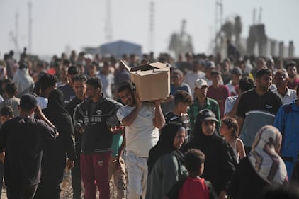 Caos aiuti a Gaza: le immagini della calca 1