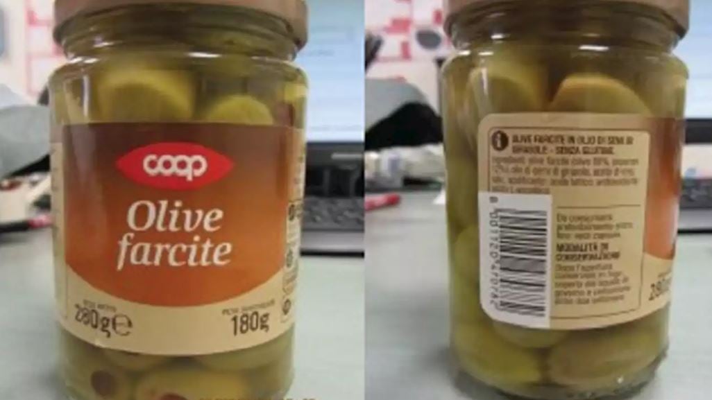 Presenza di solfiti non dichiarati: Coop ritira lotto di olive farcite