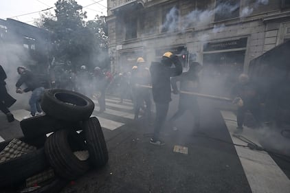 Le tensioni al corteo di Genova 1