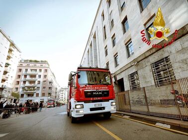Milano. Incendio al Palazzo di Giustizia 2
