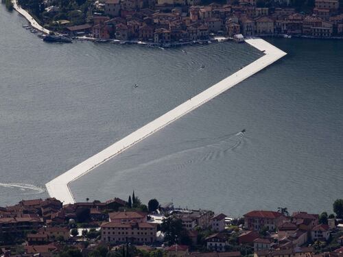 "The floating piers", la passerella di Christo