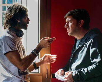 Marco Bocci sul set di "A Tor Bella Monaca non piove mai" 2