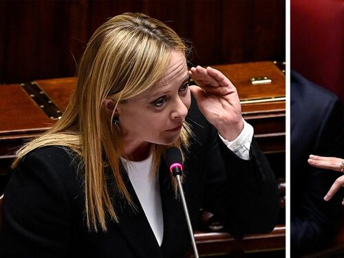 Esordio con look rovesciato. Il primo duello Giorgia-Elly