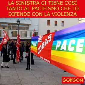 Ecco la satira del giorno. Sinistra pacifista 1