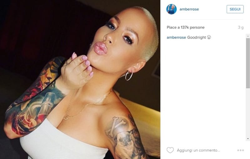 Amber Rose, anche l'ex di Kanye West difende il selfie hot di Kim Kardashian: foto 4