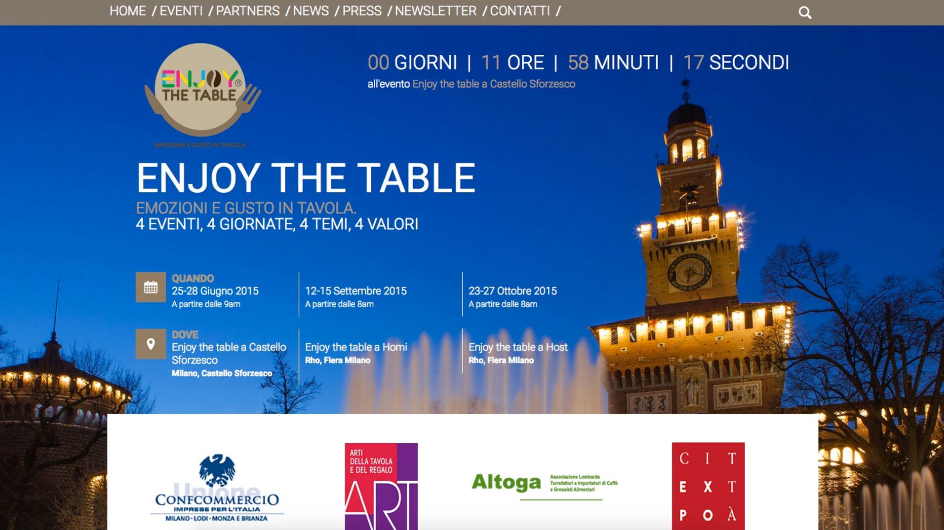 Enjoy The Table, al Castello il grande evento dedicato a emozioni e gusto a tavola
