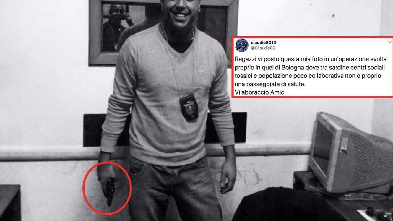 "Con le sardine non è una passeggiata": bufera sul tweet con la pistola