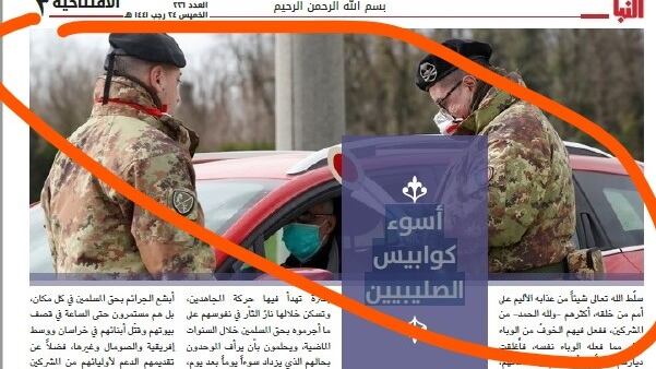 Stato islamico, militari italiani scelti come copertina di al-Naba