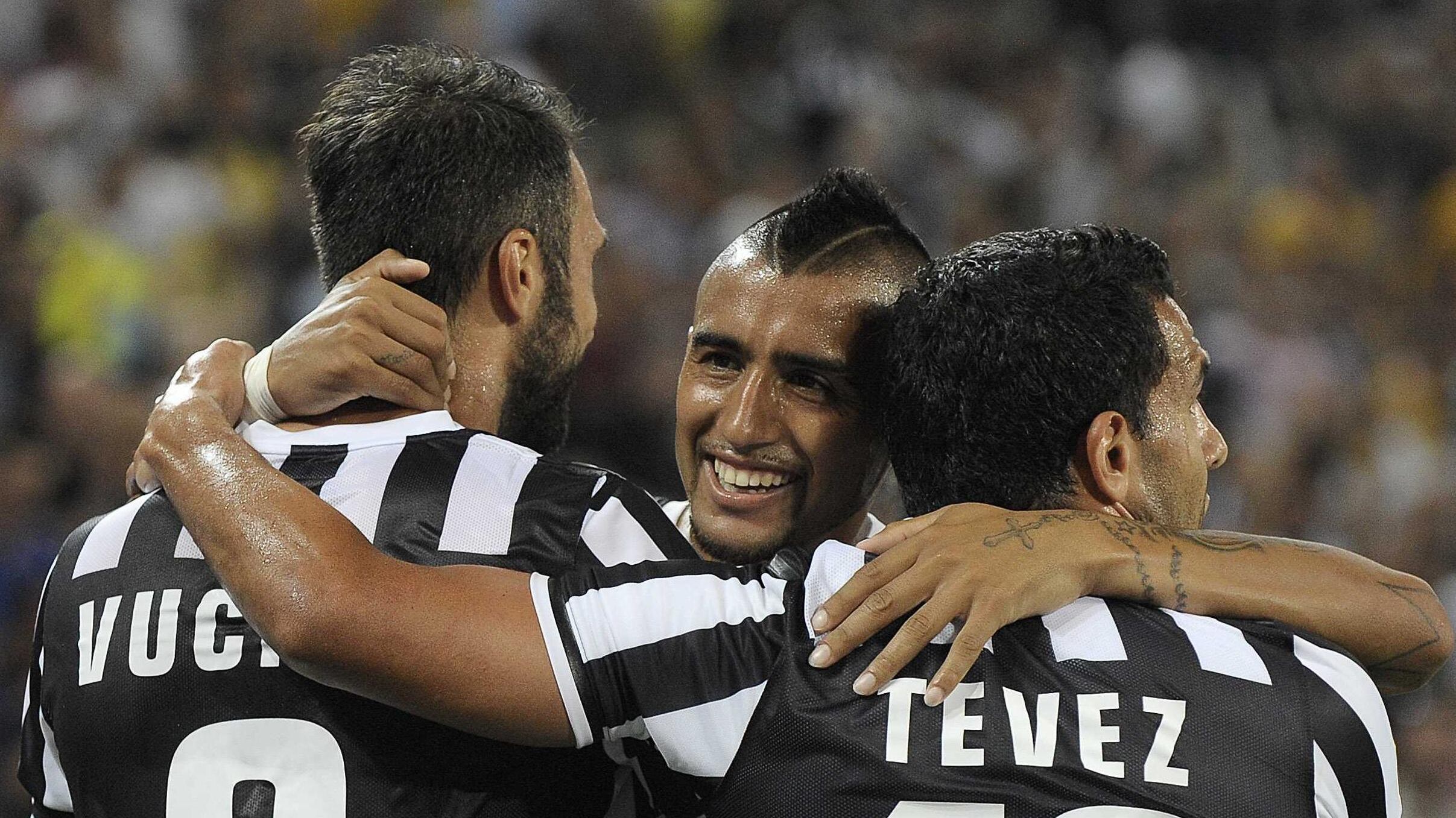 Vidal fa il goleador ed è sempre Juve show