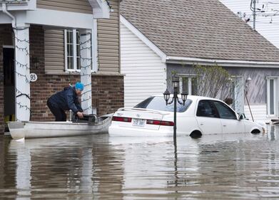 L'esercito canadese dispiegato contro l'alluvione in Quebec 8