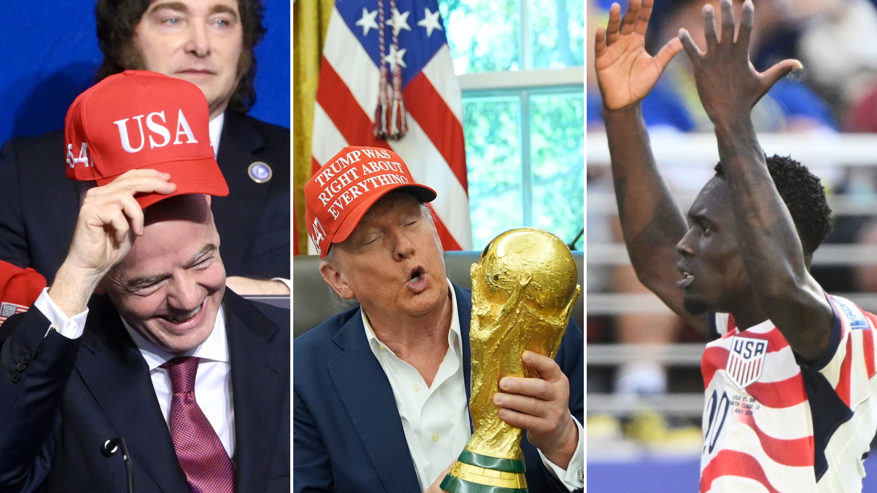 Caso Balogun, Trump: "Ho sentito Infantino, il rosso non c'era e l'arbitro era sospetto". Ira di Ue e Uefa contro la Fifa. Stanotte il bomber Usa giocherà