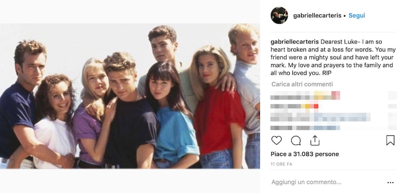 Luke Perry, il cordoglio social: foto 6