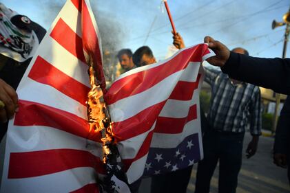 Le proteste contro l'ambasciata Usa in Iraq 8