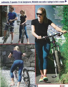Michelle Hunziker in bici col marito Tomaso 4