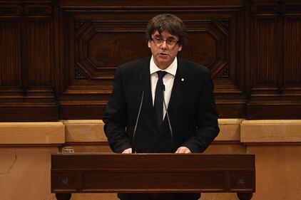 Le fasi del discorso sull'indipendenza di Puigdemont 13
