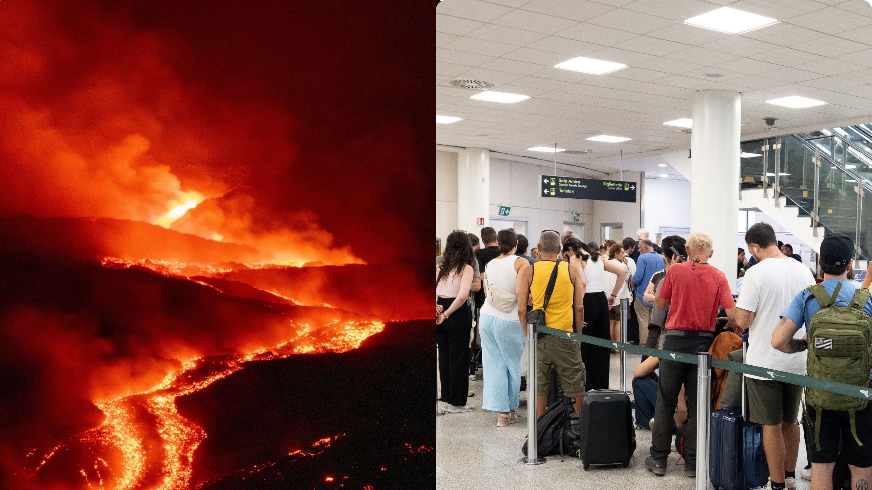 Etna in eruzione disagi passeggeri
