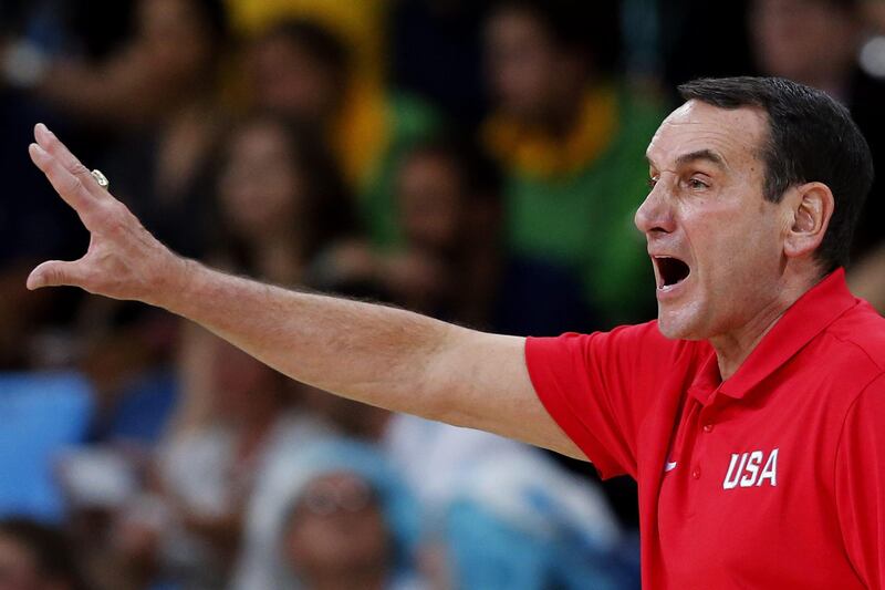 Coach K Rio 2016 ANSA