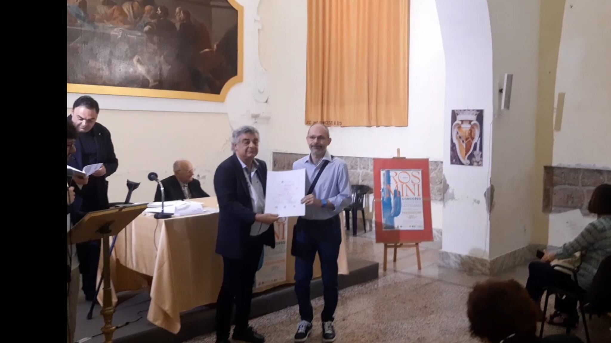 Ignazio Riccio vince il premio Antonio Rosmini con il suo libro su Ernesto Mahieux