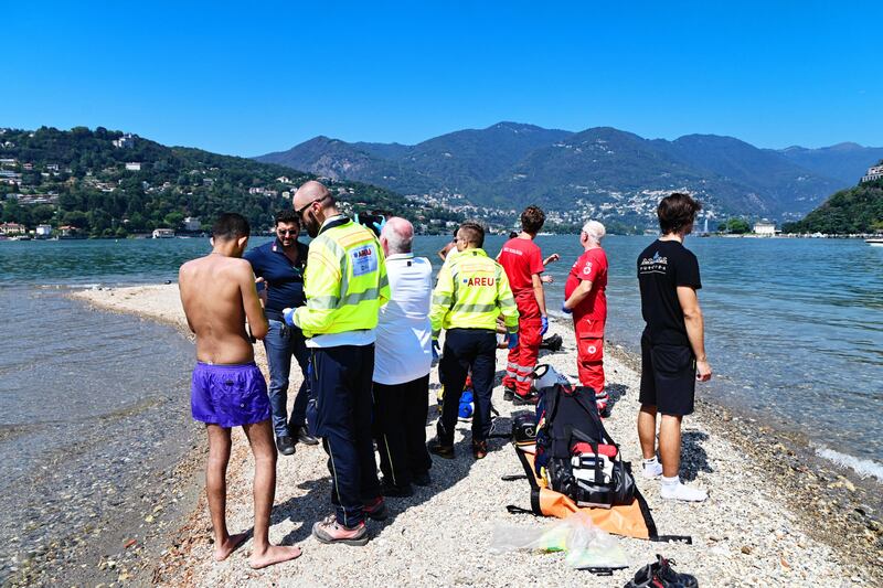 Lago di Como soccorso