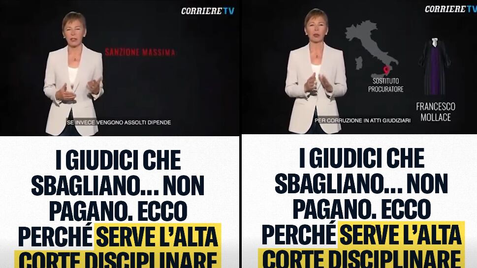 "I giudici che sbagliano non pagano". E a dirlo è pure la Gabanelli
