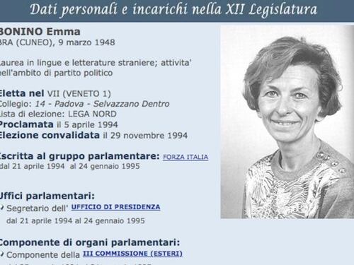 Bonino eletta con la Lega nel '94? La foto che fa il giro del web