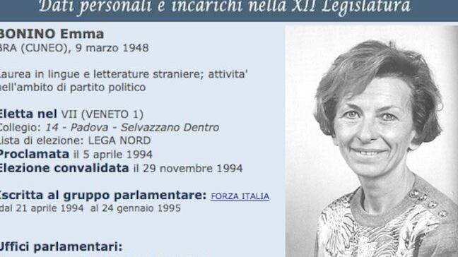 Bonino eletta con la Lega nel '94? La foto che fa il giro del web