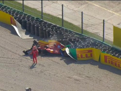 Paura al Gp di Monza, Leclerc si schianta contro un muro a 200km all’ora: cosa è successo