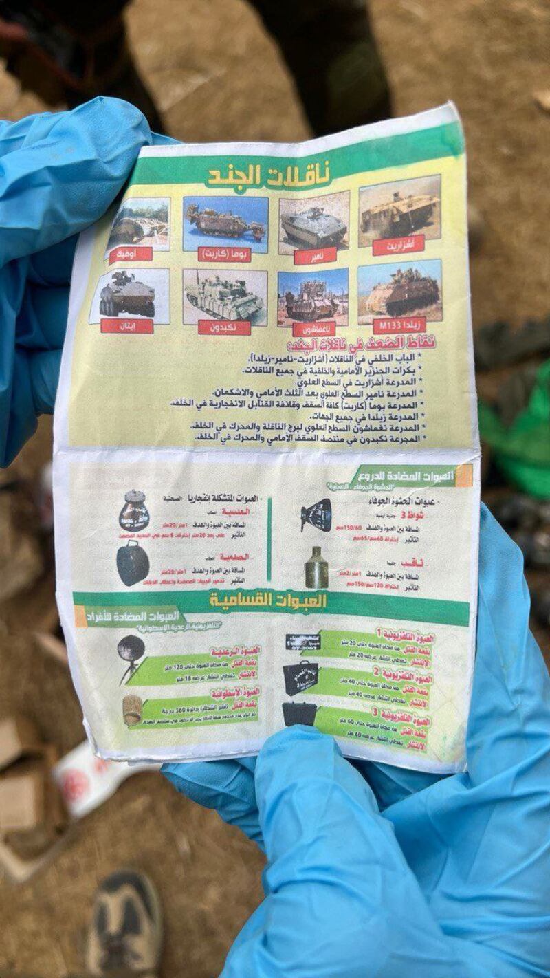 I manuali da campo dei terroristi di Hamas 3