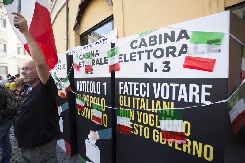 FdI e Lega in piazza contro il Conte bis 5
