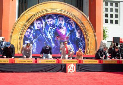 Il cast di Avengers: Endgamne a Hollywood per la cerimonia al Chinese Theatre 6