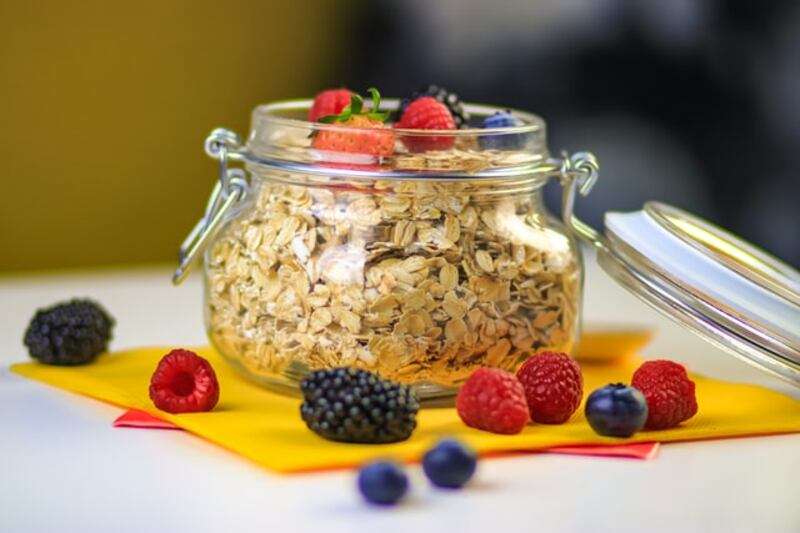 Avena in barattolo