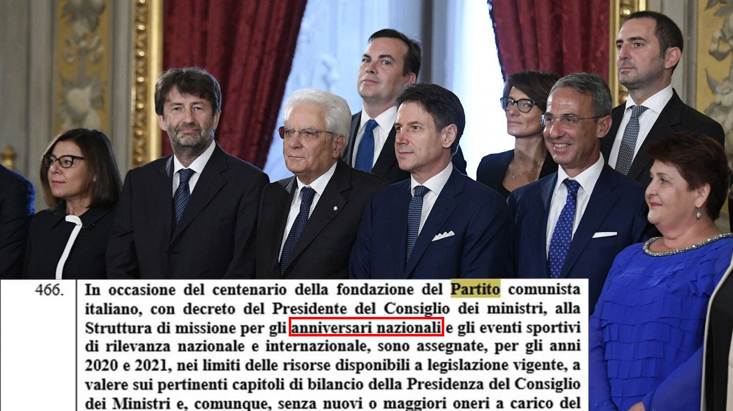 L'ultima follia dei giallorossi: "Centenario del Pci anniversario nazionale"