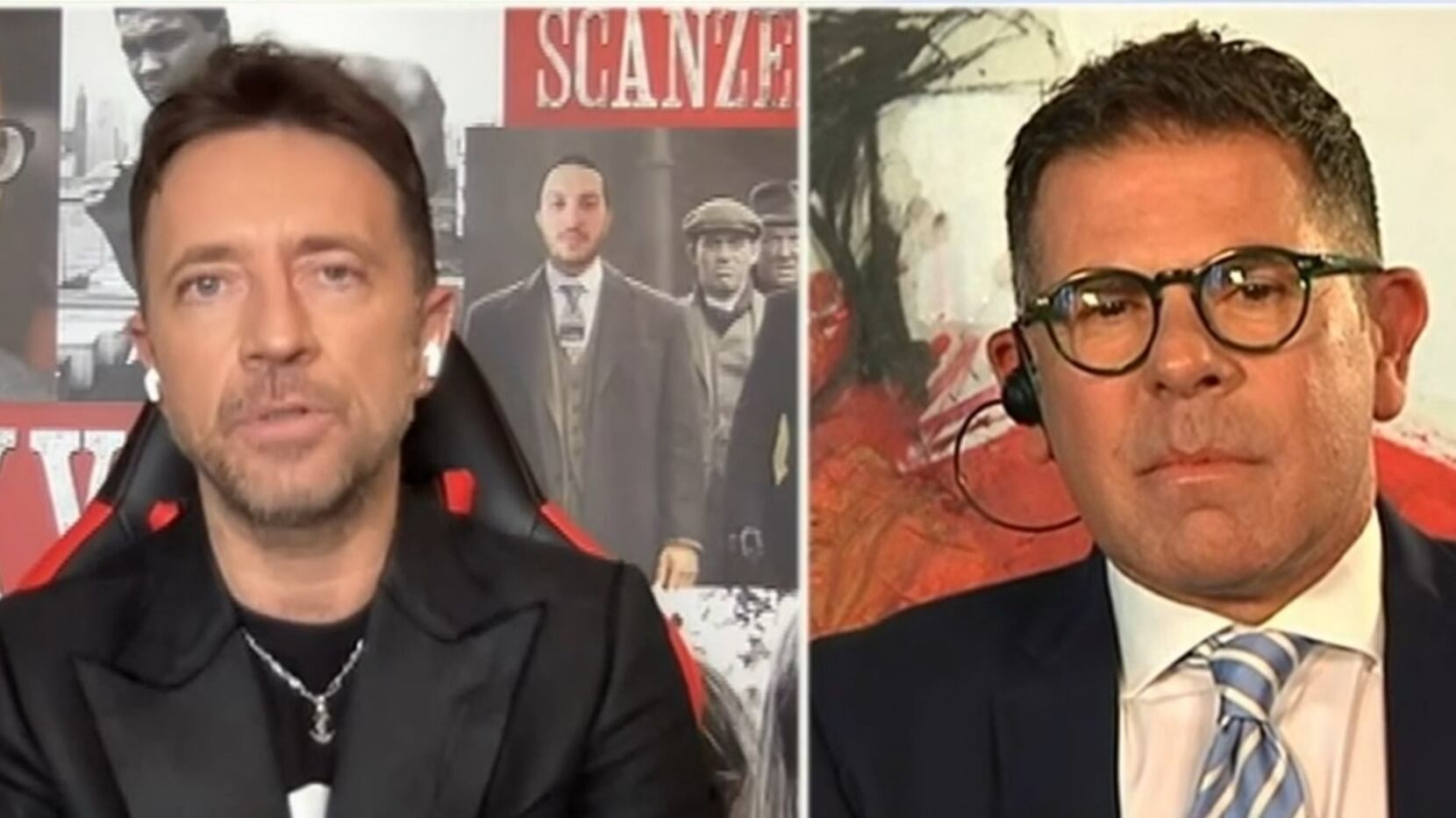 "Tu non fai le file...": Scanzi zittito in tv