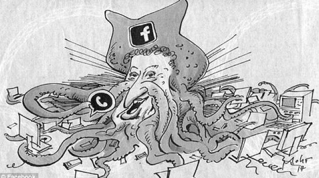 Germania, bufera per una vignetta antisemita su Zuckerberg