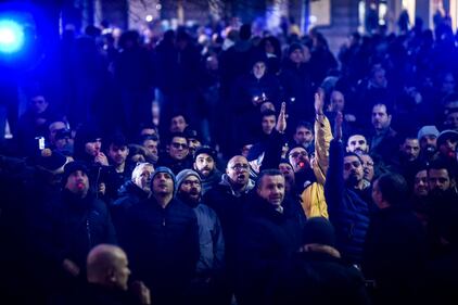 La protesta dei tassisti a Milano  7