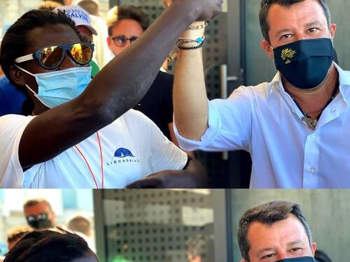 Salvini è sotto attacco per un post su Twitter