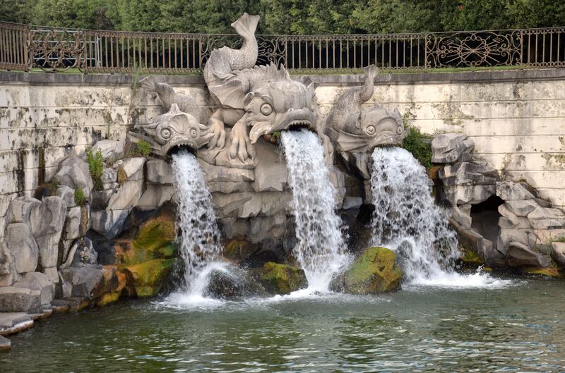 Una delle fontane della Reggia di Caserta