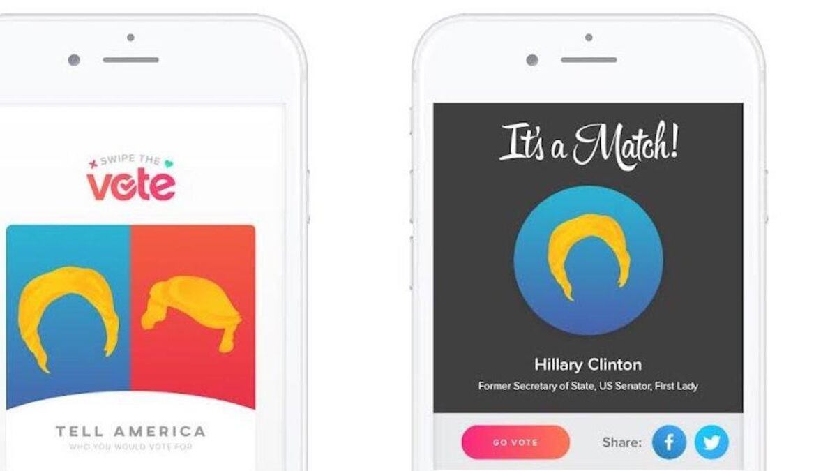 Clinton e Trump "si iscrivono" a Tinder: l'iniziativa per le elezioni