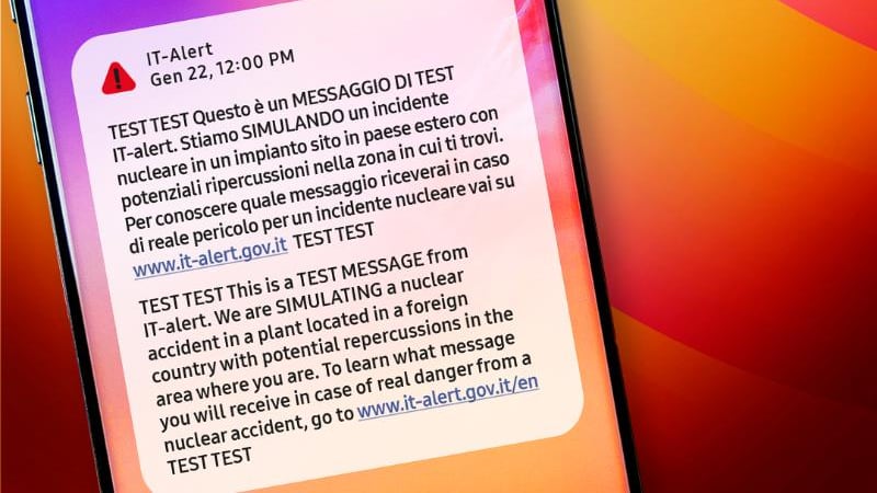Ripartono i test di IT-alert, ecco in quali regioni arriveranno i messaggi
